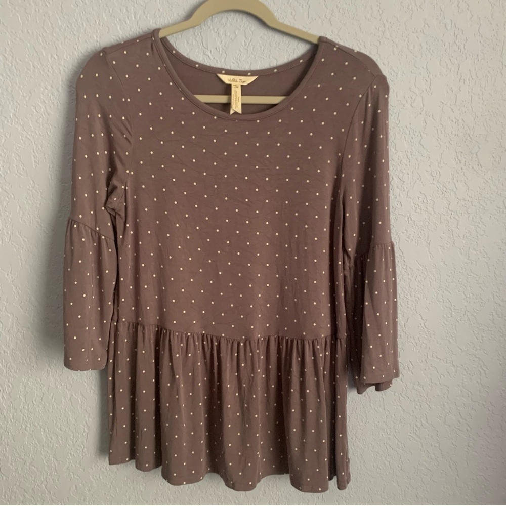 Matilda Jane Peplum Polka Dot Bell Sleeves Tunic